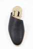 U-Dot Women's Assymetric Flat - Black Leather