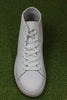 Clae Unisex Bradley Mid Sneaker -  Triple White Leather Top View