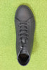 Clae Unisex Bradley Mid Sneaker -  Triple Black Leather Top View
