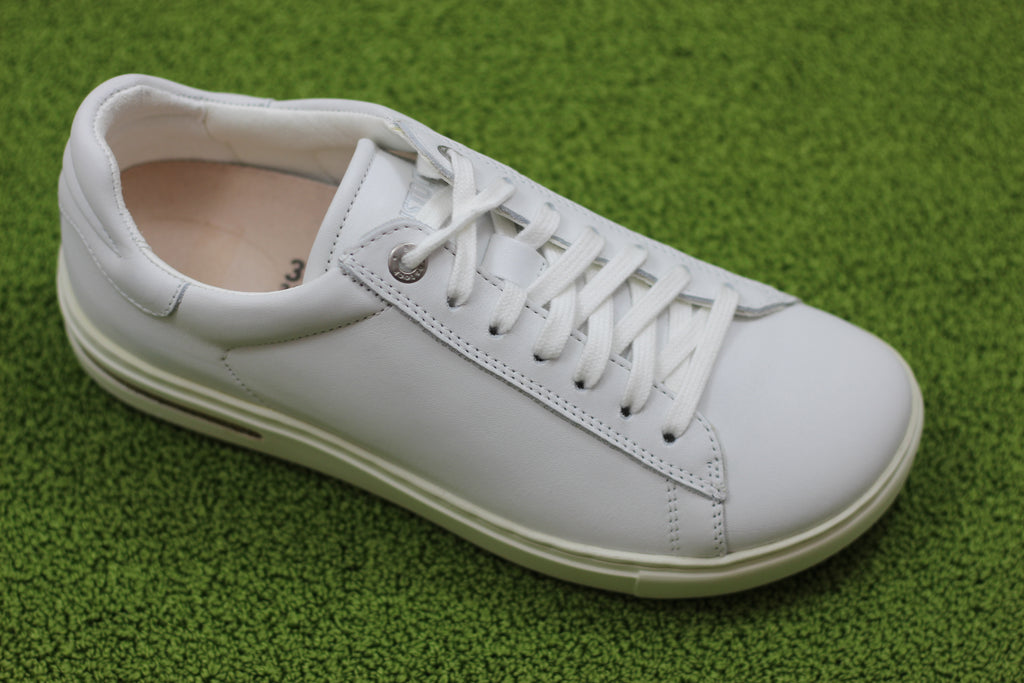 Birkenstock Women's Bend Sneaker - White Leather Side Angle View