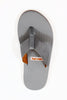 Hari Mari Men's Dunes Sandal - Grey/Orange Blue Nylon Top View