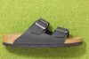 Birkenstock Men's Arizona Sandal - Black Oiled Leather Side View