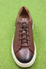 Clarks Men's Court Lite Lace Sneaker - Tan Leather Top View