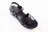 Kork Ease Women's Myrna 2.0 Sandal - Black Leather Side Angle View