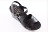 Kork Ease Women's Ava 2.0 Sandal - Black Calf Side Angle View