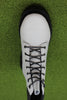 Women's Ray City Waterproof Boot - White Leather Top View