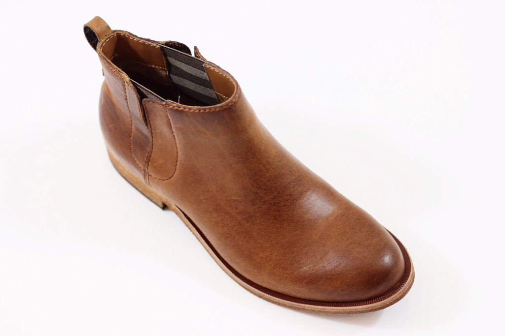 Women's Velma Chelsea Boot - Rust Leather Side Angle View