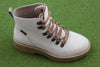 Women's Midform Boot - White Leather Side Angle View