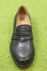 Moma Women's 1ES026 Penny Loafer - Black Calf Top View