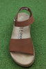 Papillio Women's Glenda Sandal - Pecan Leather Top View