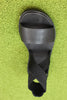 Sorel Women's Ella Sandal - Black Leather/Elastic Side Angle View Top View