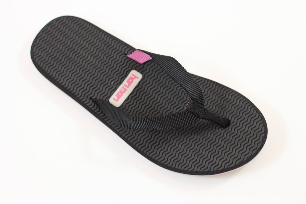 Hari Mari Women's Dunes Sandal - Black Nylon Side Angle View