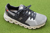 On Running Womens Cloud Swift Sneaker - Alloy/Eclipse Mesh Side Angle View