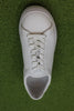 Clae Unisex Bradley Low Sneaker -  Triple White Leather Top View