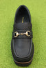 Intentionally Blank Women's HK2 Loafer - Black Leather Top View