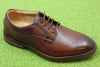 Clarks Men's Hugh Lace Oxford - Brown Leather Side Angle View