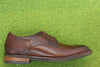 Clarks Men's Hugh Lace Oxford - Brown Leather Side View