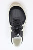 Unisex GSM Sneaker - Black/White Leather/Suede - Top View