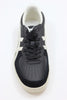 Unisex GSM Sneaker - Black/White Leather/Suede - Top View