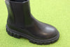 La Canadienne Womens Kenny Chelsea Boot- Black Leather Side Angle View