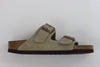 Birkenstock Women's Arizona Sandal - Taupe Suede Side View