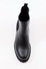 La Canadienne Womens Conner Chelsea Boot- Black Leather Top View
