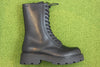 Vagabond Womens Cosmo Combat Boot - Black Leather Side View