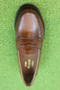 Women's Flat Strap Loafer - Cognac Leather Top View