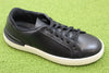 Clarks Men's Court Lite Move Sneaker - Black Leather Side Angle View