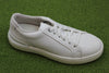 Clarks Men's Court Lite Move Sneaker - White Leather Side Angle View