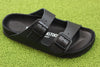Birkenstock Women's Arizona Exquisite Sandal - Black Grain Leather Side Angle View