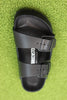 Birkenstock Women's Arizona Exquisite Sandal - Black Grain Leather Top View