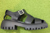 Shoe The Bear Womens Posey Sandal - Black Leather Side View